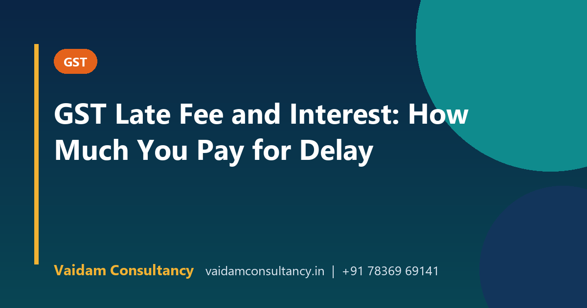GST Late Fee and Interest: How Much You Pay for Delay